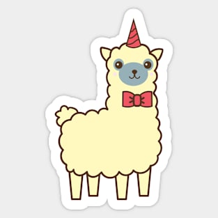 Cute Llama Llamacorn Adorable gift Sticker